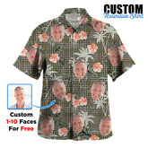 Clan Burns Check Tartan Custom Face Hawaiian Shirt – Unisex Gift for Family Members, Summer Party OU85 Burns Check Tartan Tartan Hawaii Shirt