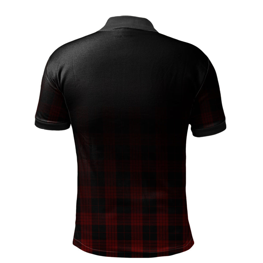 Clan Cameron Black and Red Tartan Polo Shirt - Alba Celtic Style DZ99 Cameron Black and Red Tartan Tartan Polo