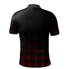 Clan Cameron Black and Red Tartan Polo Shirt - Alba Celtic Style DZ99 Cameron Black and Red Tartan Tartan Polo