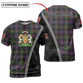 Cameron of Erracht Modern Tartan Shirt with Scotland Coat of Arms & Custom Name IX83