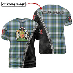 Campbell Dress Ancient Tartan Shirt with Scotland Coat of Arms & Custom Name NV40
