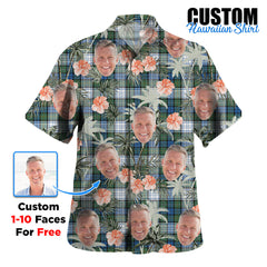 Clan Campbell Dress Ancient Tartan Custom Face Hawaiian Shirt – Unisex Gift for Family Members, Summer Party TN71 Campbell Dress Ancient Tartan Tartan Hawaii Shirt