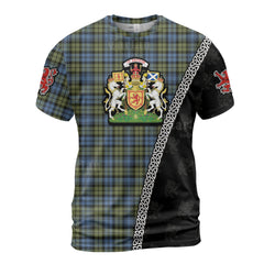 Personalized Clan Campbell Faded Tartan Shirt with Scotland Coat of Arms & Custom Name BN40