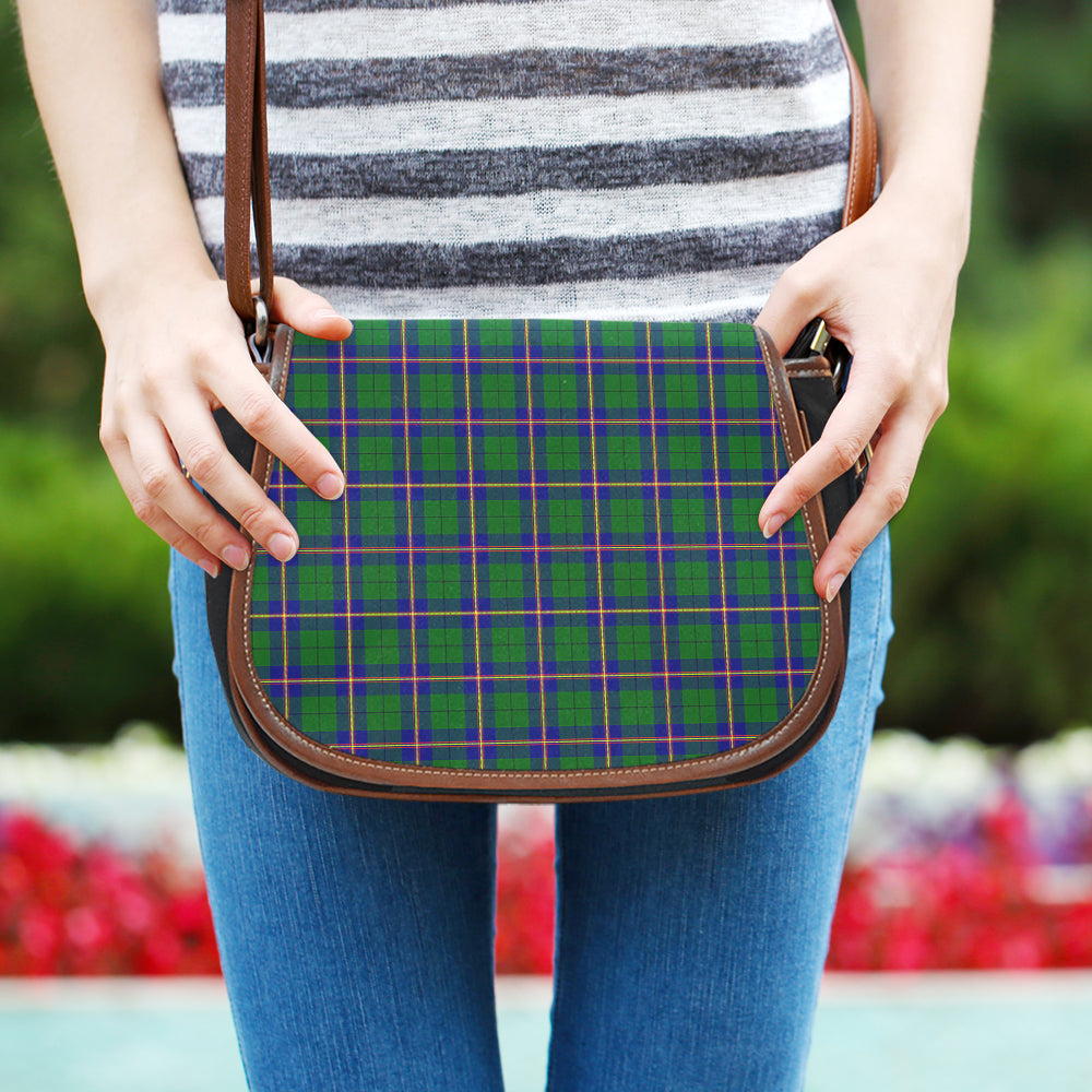Clan Carmichael Modern Tartan Saddle Handbags UN27 Clan Carmichael Tartan Today