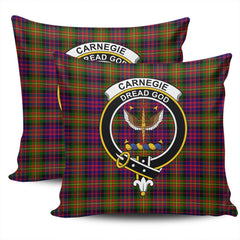 Clan Carnegie Modern Tartan Crest Pillow Cover OX90 Clan Carnegie Tartan Today