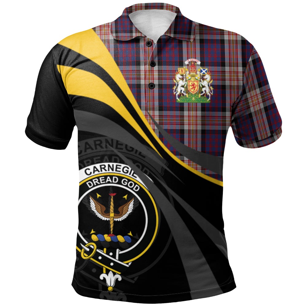 Clan Carnegie 01 Tartan Polo Shirt - Royal Coat Of Arms Style IU49 Carnegie 01 Tartan Tartan Polo