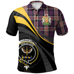 Clan Carnegie 01 Tartan Polo Shirt - Royal Coat Of Arms Style IU49 Carnegie 01 Tartan Tartan Polo