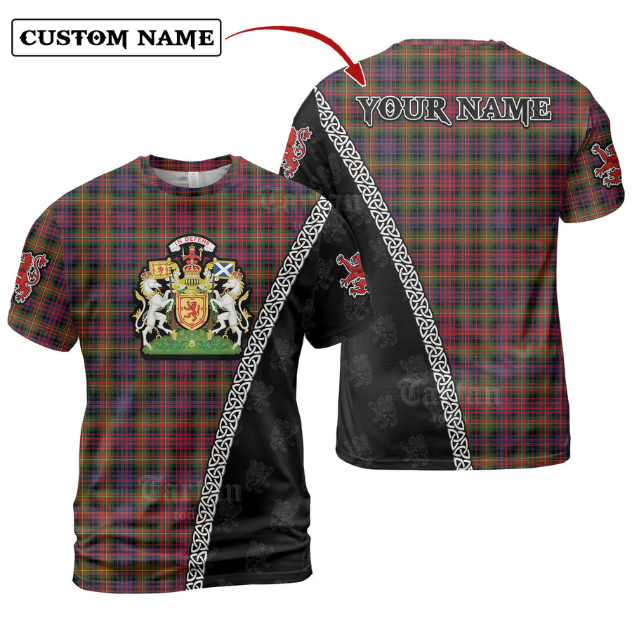 Carnegie Modern Tartan Shirt with Scotland Coat of Arms & Custom Name LQ92