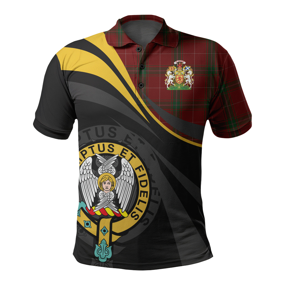 Clan Carruthers Tartan Polo Shirt - Royal Coat Of Arms Style EX35 Carruthers Tartan Tartan Polo