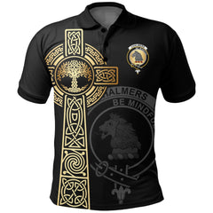 Clan Chalmers Clan Unisex Polo Shirt - Celtic Tree Of Life WR16 Chalmers Tartan Tartan Polo