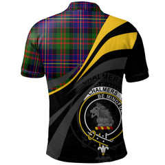 Clan Chalmers Modern Tartan Polo Shirt - Royal Coat Of Arms Style CT83 Chalmers Modern Tartan Tartan Polo