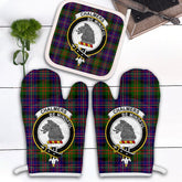 Clan Chalmers Modern Tartan Crest Oven Mitt And Pot Holder (2 Oven Mitts + 1 Pot Holder) TA52 Clan Chalmers Tartan Today