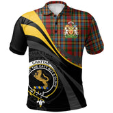 Clan Chattan (Brown stripe) Tartan Polo Shirt - Royal Coat Of Arms Style OK83 Chattan (Brown stripe) Tartan Tartan Polo