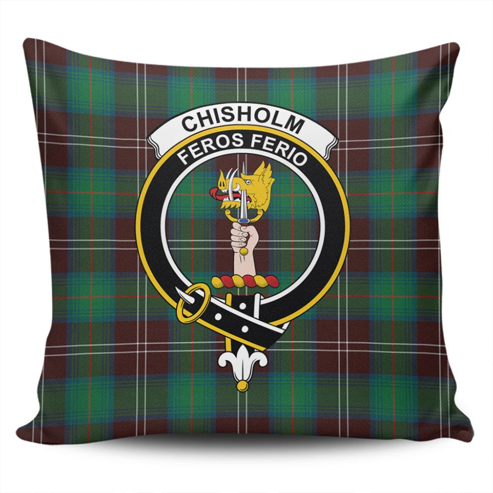 Clan Chisholm Hunting Ancient Tartan Crest Pillow Cover EW89 Clan Chisholm Tartan Today