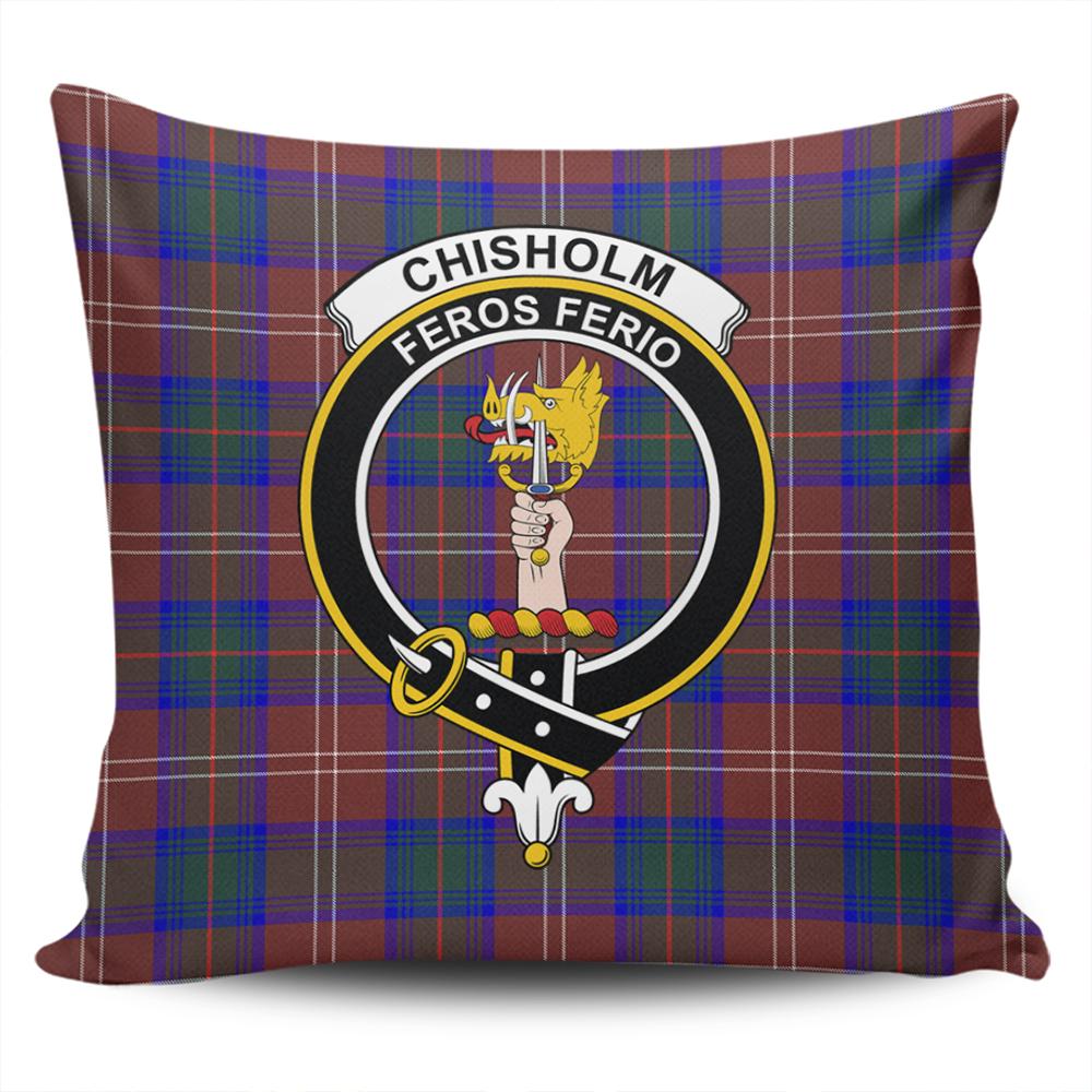 Clan Chisholm Hunting Modern Tartan Crest Pillow Cover YW84 Clan Chisholm Tartan Today