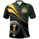 Clan Chisholm Hunting Ancient Tartan Polo Shirt - Royal Coat Of Arms Style GO32 Chisholm Hunting Ancient Tartan Tartan Polo