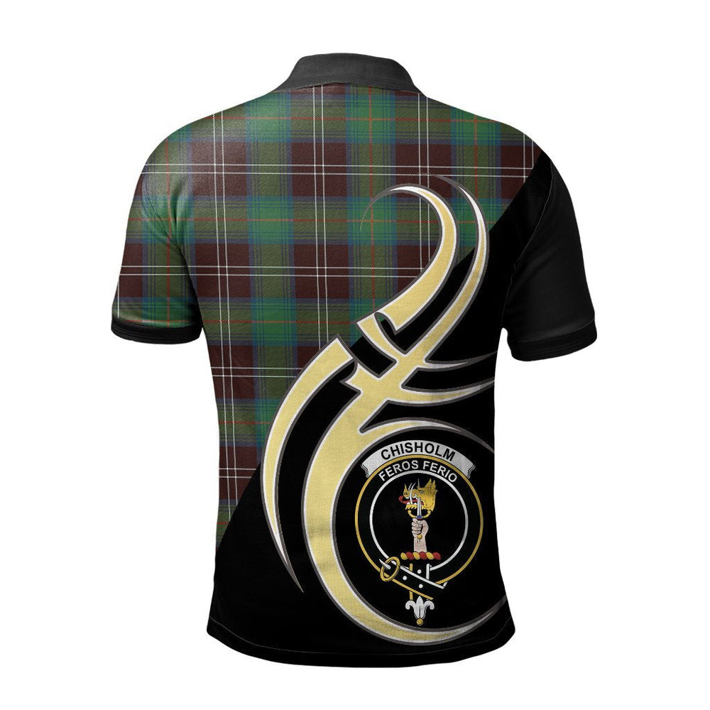 Clan Chisholm Hunting Ancient Tartan Polo Shirt - Believe In Me Style GH48 Chisholm Hunting Ancient Tartan Tartan Polo