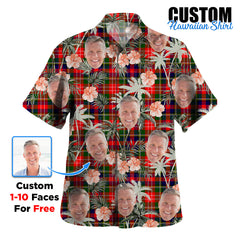Clan Christie Tartan Custom Face Hawaiian Shirt – Unisex Gift for Family Members, Summer Party IU47 Christie Tartan Tartan Hawaii Shirt