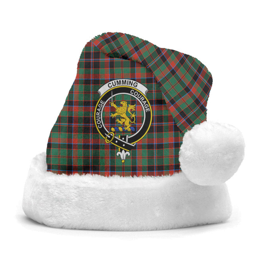 Clan Cumming Hunting Ancient Tartan Crest Christmas Santa Hat NS16 Cumming Hunting Ancient Tartan Tartan Santa Hat
