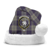 Clan Cunningham Dress Blue Dancers Tartan Crest Christmas Santa Hat DU28 Cunningham Dress Blue Dancers Tartan Tartan Santa Hat