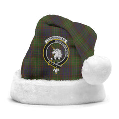 Clan Cunningham Hunting Modern Tartan Crest Christmas Santa Hat ZS54 Cunningham Hunting Modern Tartan Tartan Santa Hat