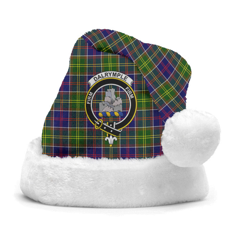 Clan Dalrymple Tartan Crest Christmas Santa Hat LT98 Dalrymple Tartan Tartan Santa Hat