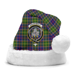 Clan Dalrymple Tartan Crest Christmas Santa Hat LT98 Dalrymple Tartan Tartan Santa Hat