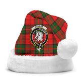 Clan Dunbar Modern Tartan Crest Christmas Santa Hat QL80 Dunbar Modern Tartan Tartan Santa Hat