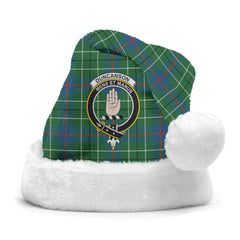 Clan Duncanson Tartan Crest Christmas Santa Hat RE64 Duncanson Tartan Tartan Santa Hat