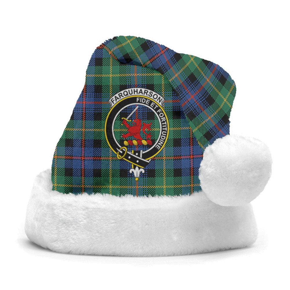 Clan Farquharson Ancient Tartan Crest Christmas Santa Hat AH68 Farquharson Ancient Tartan Tartan Santa Hat