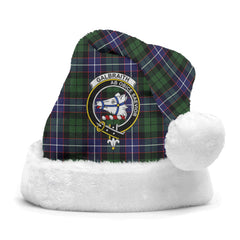 Clan Galbraith Modern Tartan Crest Christmas Santa Hat TK54 Galbraith Modern Tartan Tartan Santa Hat