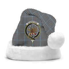 Clan Gladstone Tartan Crest Christmas Santa Hat QT73 Gladstone Tartan Tartan Santa Hat