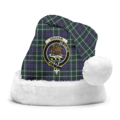 Clan Graham of Montrose Modern Tartan Crest Christmas Santa Hat GV37 Graham of Montrose Modern Tartan Tartan Santa Hat