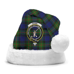 Clan Gunn Modern Tartan Crest Christmas Santa Hat LP29 Gunn Modern Tartan Tartan Santa Hat
