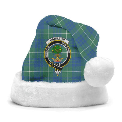 Clan Hamilton Hunting Ancient Tartan Crest Christmas Santa Hat MS61