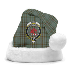 Clan Kelly Dress Tartan Crest Christmas Santa Hat DQ42 Kelly Dress Tartan Tartan Santa Hat
