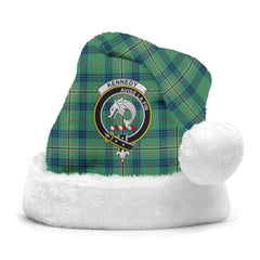 Clan Kennedy Ancient Tartan Crest Christmas Santa Hat KX98 Kennedy Ancient Tartan Tartan Santa Hat