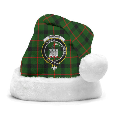 Clan Kincaid Tartan Crest Christmas Santa Hat