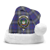 Clan Kinnaird Tartan Crest Christmas Santa Hat OS59 Kinnaird Tartan Tartan Santa Hat