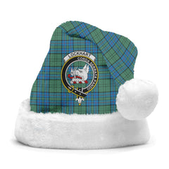 Clan Lockhart Tartan Crest Christmas Santa Hat XW47 Lockhart Tartan Tartan Santa Hat