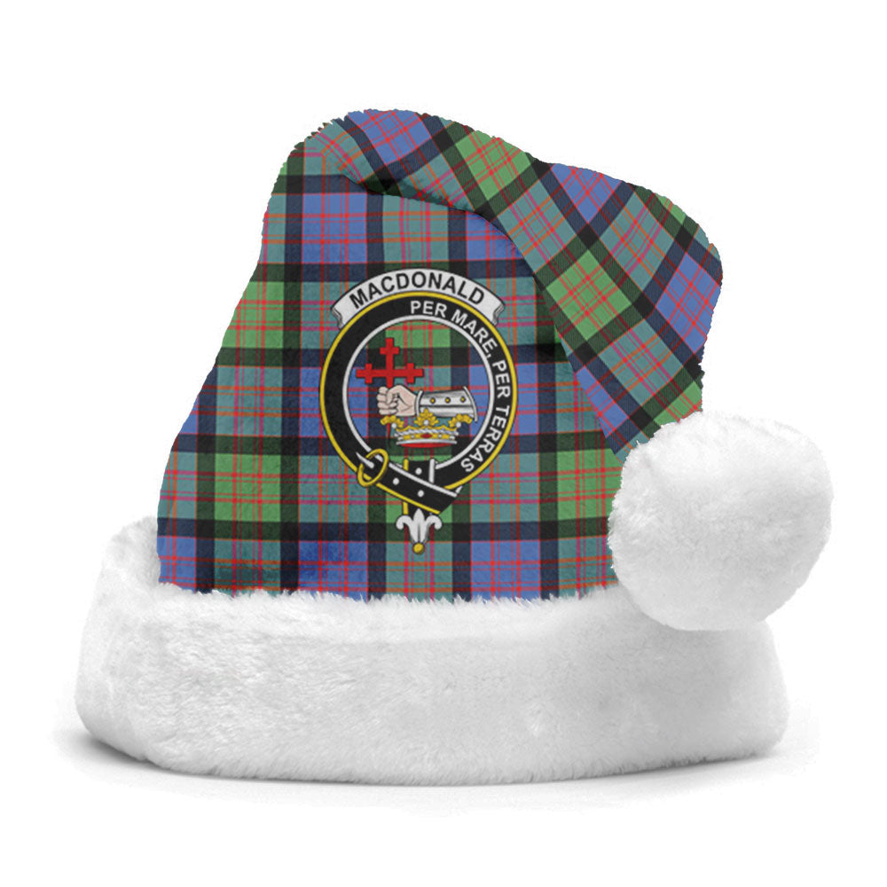 Clan MacDonald Ancient Tartan Crest Christmas Santa Hat RF60 MacDonald Ancient Tartan Tartan Santa Hat