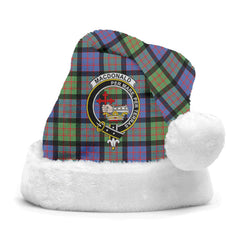 Clan MacDonald Ancient Tartan Crest Christmas Santa Hat RF60 MacDonald Ancient Tartan Tartan Santa Hat