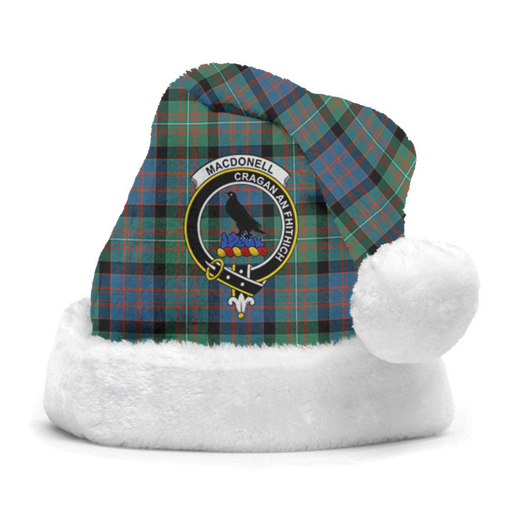 Clan MacDonnell of Glengarry Ancient Tartan Crest Christmas Santa Hat YZ37 MacDonnell of Glengarry Ancient Tartan Tartan Santa Hat