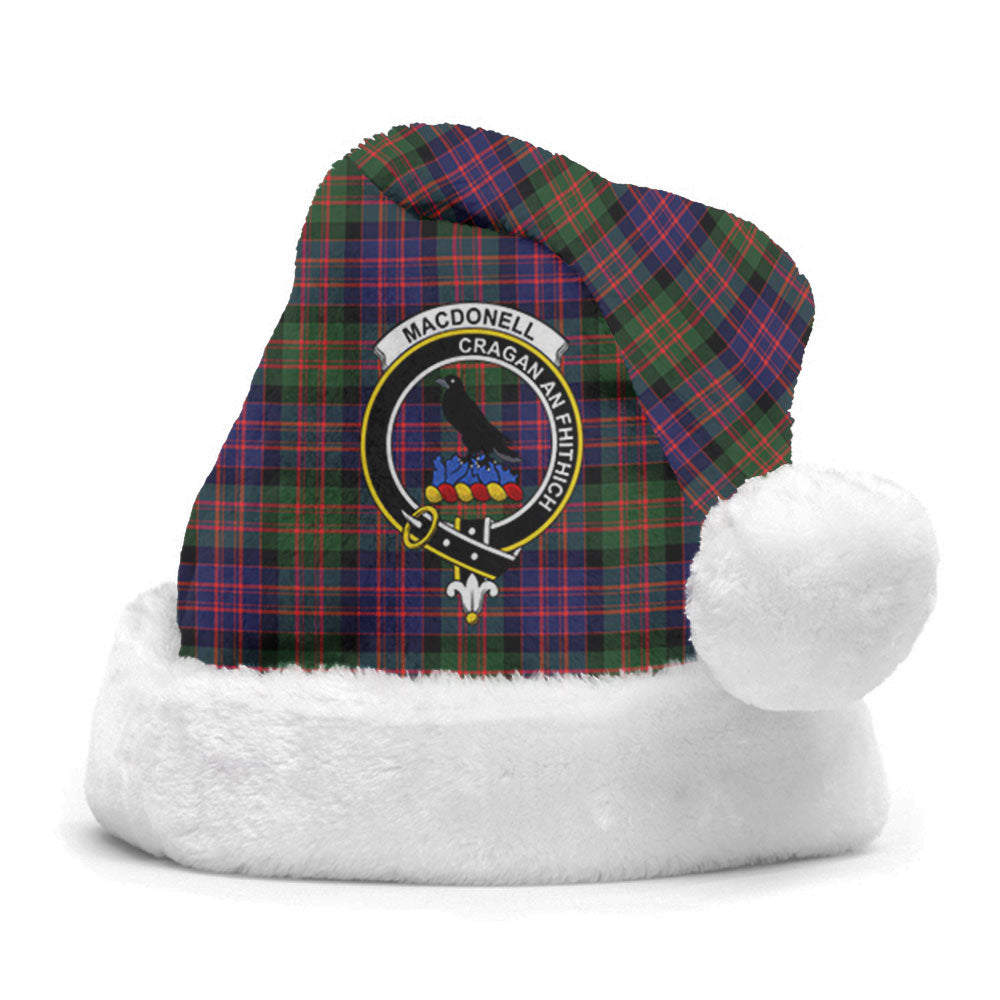 Clan MacDonnell of Glengarry Modern Tartan Crest Christmas Santa Hat UG62 MacDonnell of Glengarry Modern Tartan Tartan Santa Hat