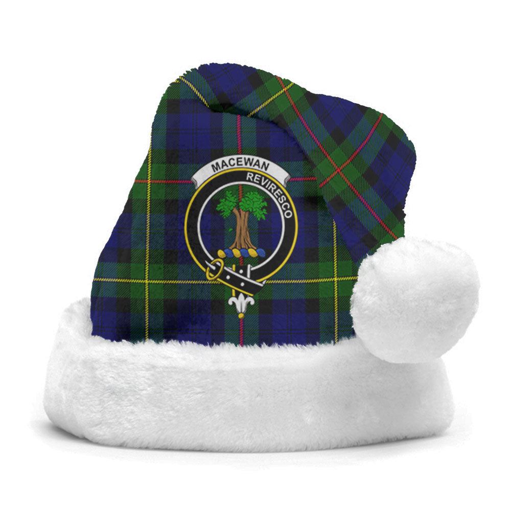 Clan MacEwan Modern Tartan Crest Christmas Santa Hat TC24 MacEwan Modern Tartan Tartan Santa Hat