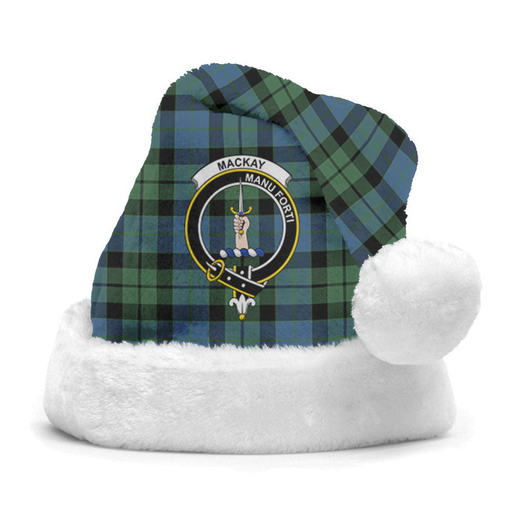 Clan MacKay Ancient Tartan Crest Christmas Santa Hat IS80 MacKay Ancient Tartan Tartan Santa Hat