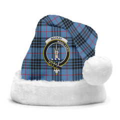 Clan MacKay Blue Tartan Crest Christmas Santa Hat VP54 MacKay Blue Tartan Tartan Santa Hat