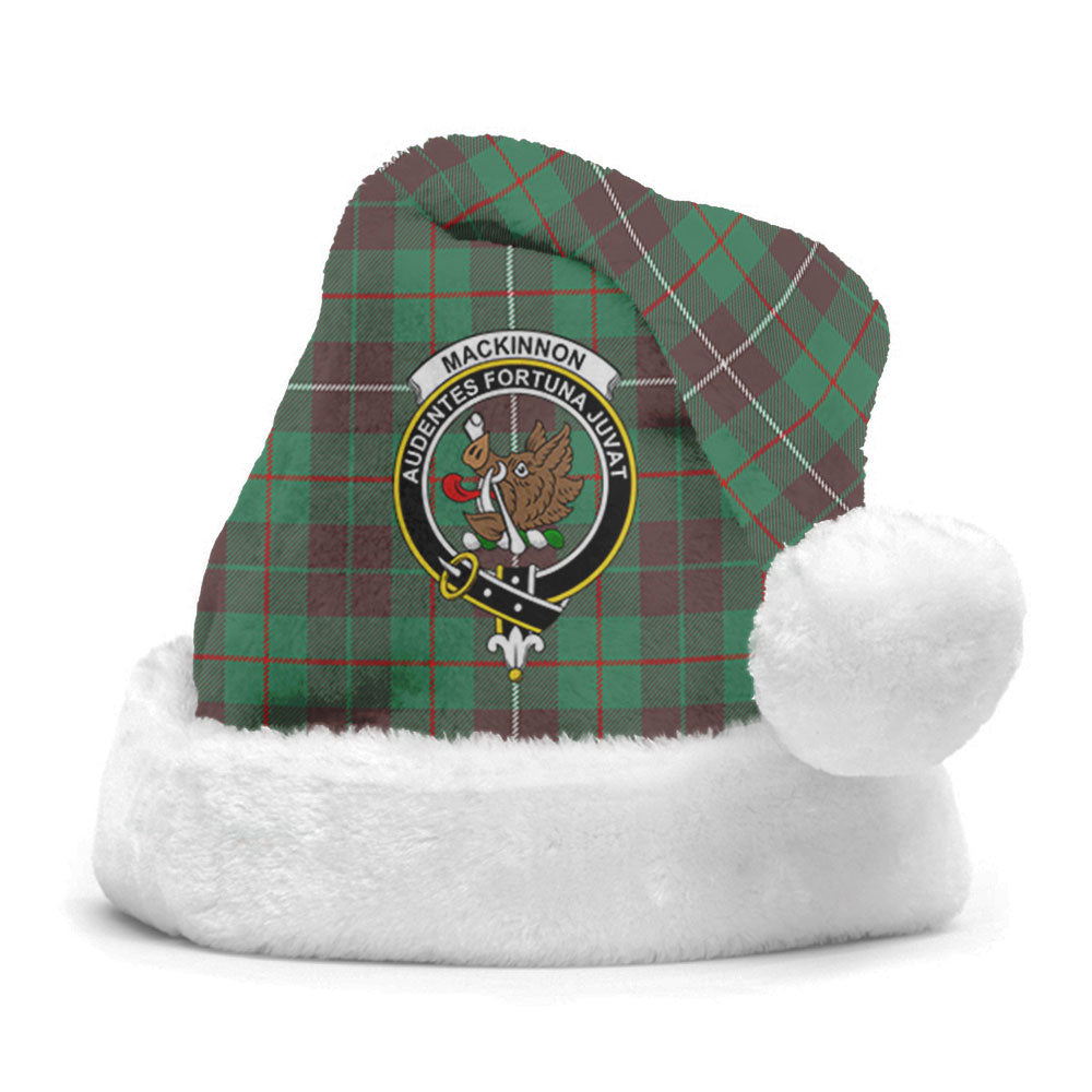 Clan MacKinnon Hunting Ancient Tartan Crest Christmas Santa Hat ZW70 MacKinnon Hunting Ancient Tartan Tartan Santa Hat