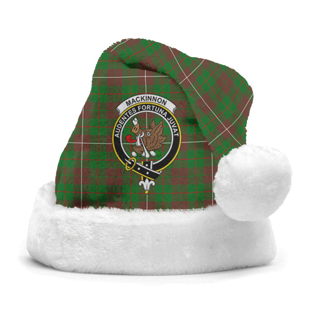 Clan MacKinnon Hunting Modern Tartan Crest Christmas Santa Hat EQ48 MacKinnon Hunting Modern Tartan Tartan Santa Hat