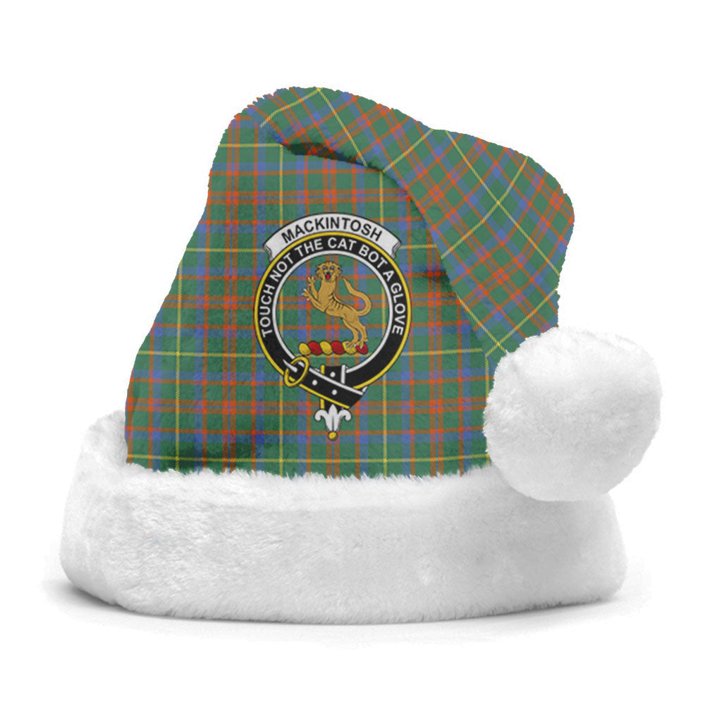 Clan MacKintosh Hunting Ancient Tartan Crest Christmas Santa Hat JL85 MacKintosh Hunting Ancient Tartan Tartan Santa Hat